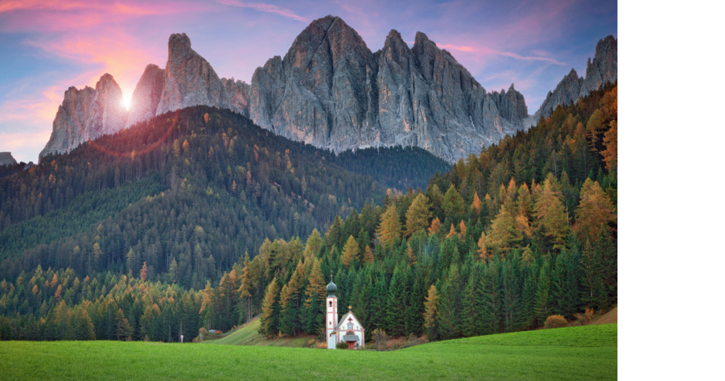 dolomiti unesco tramonto