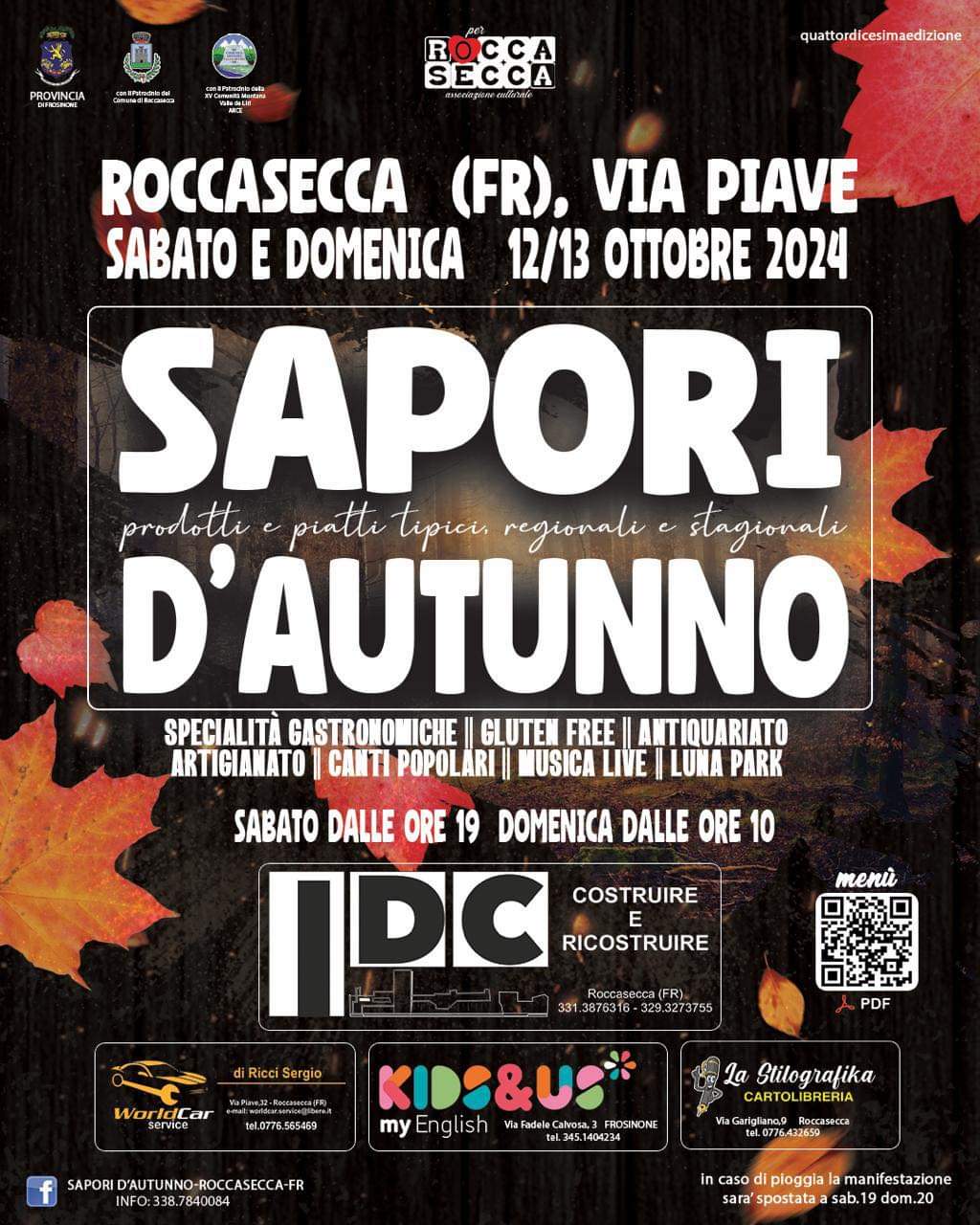 roccasecca sapori d'autunno 2024