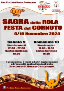 Sagra della Rola Festa del Cornuto 2024 di Rocca Canterano