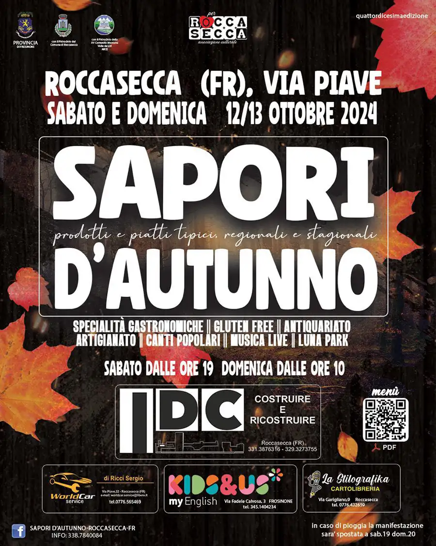 Sapori d’Autunno a Roccasecca