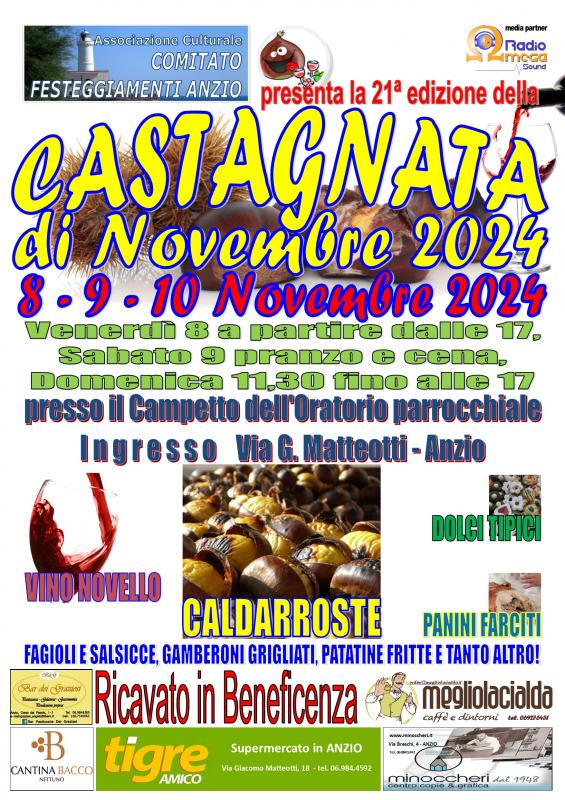 Castagnata di Novembre ad Anzio: Tradizione, Sapori e Solidarietà