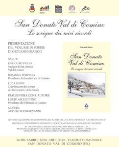 Evento poesie San Donato Val di Comino