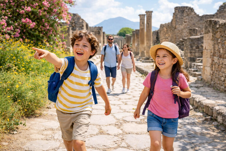 Pompei con bambini dai 6 anni: guida pratica